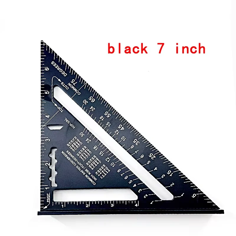 Premium-Spritzer-Quadrat- und kombiniertes Dreieck-Quadrat-Set, Holzbearbeitungsrahmen-Quadrat, Lineal und Winkelmesser-Werkzeugset – Detail 18