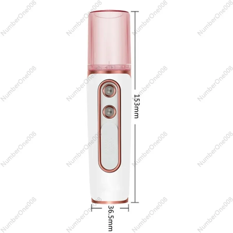 Double Hole Spray Handheld Portable USB Charging Facial Moisturizing Beauty Mini Cold Spray Humidifier