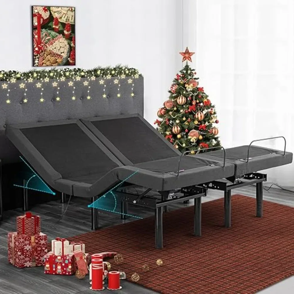 調節可能なベッドフレーム,ベッドフレーム,ベース,スプリット,キング