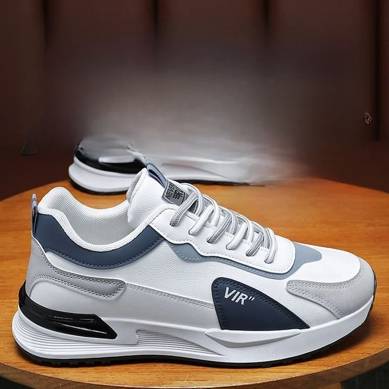 TrueCalf 100 New Men's Casual Running Shoes Fashionable Sporty round Toe PU Upper Laced Closure Spring 2024 Collection