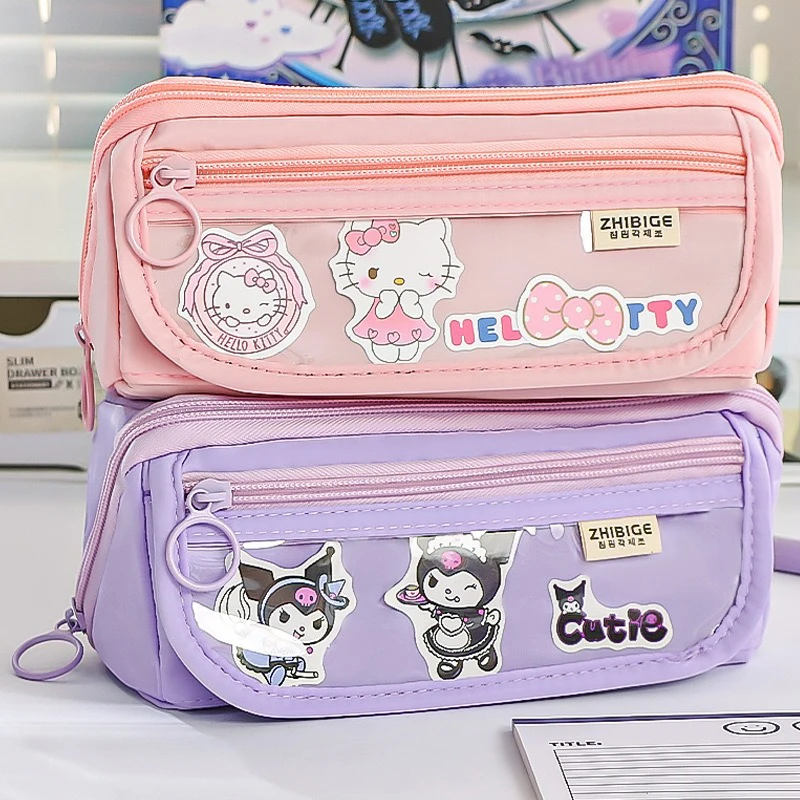 Śliczny piórnik dla dziewczynek Kawaii DIY piórnik wysokiej jakości wielofunkcyjna torba do przechowywania artykułów piśmienniczych kosmetyczka