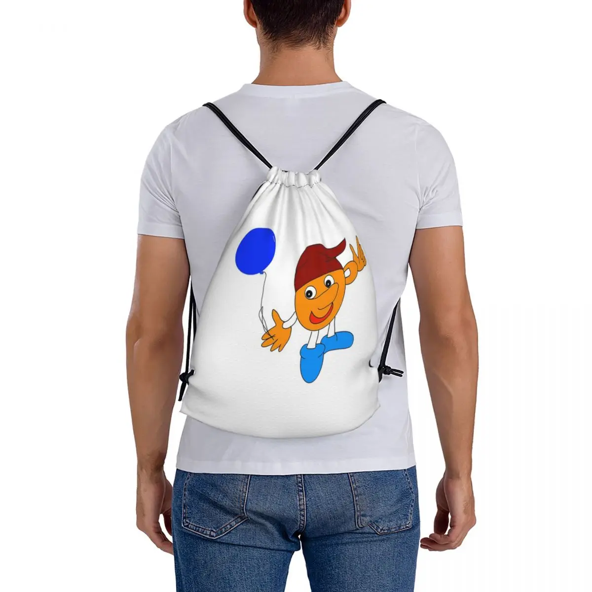 Fun Comic Backpacks Multi-function Drawstring Bags Sports Bag Book Bags for Travel Students