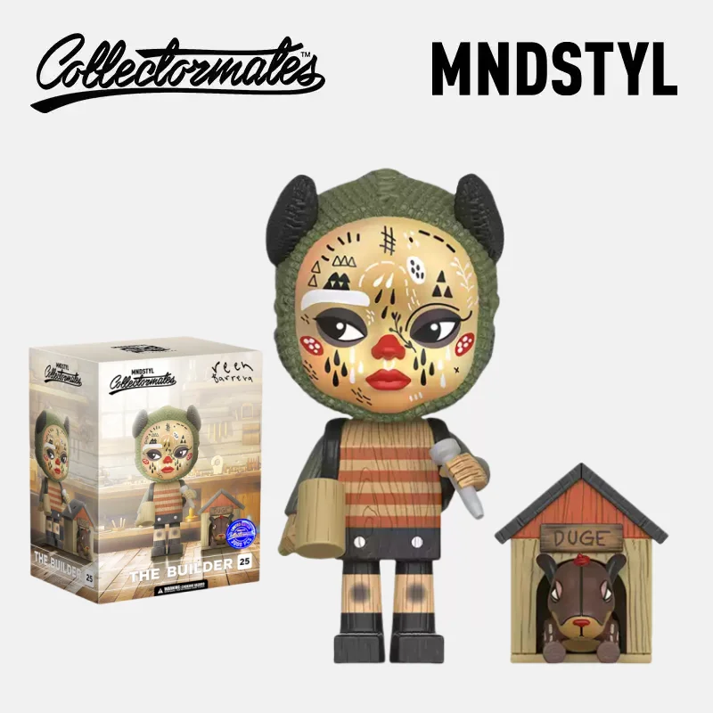 

MINDstyle Original Collectormates Series Co-branded Reen Barrera The Builder Puppy Collection Doll Figure Ornament Trend Art Toy