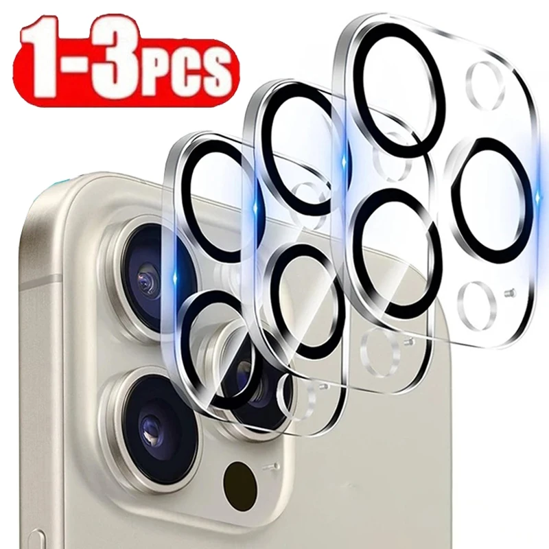 1-3PCS Camera Lens Protector For iPhone 16 Pro Max Back Lens Tempered Glass Film for iPhone 16+ 16 Plus 16 Pro 15 Pro Max Glass