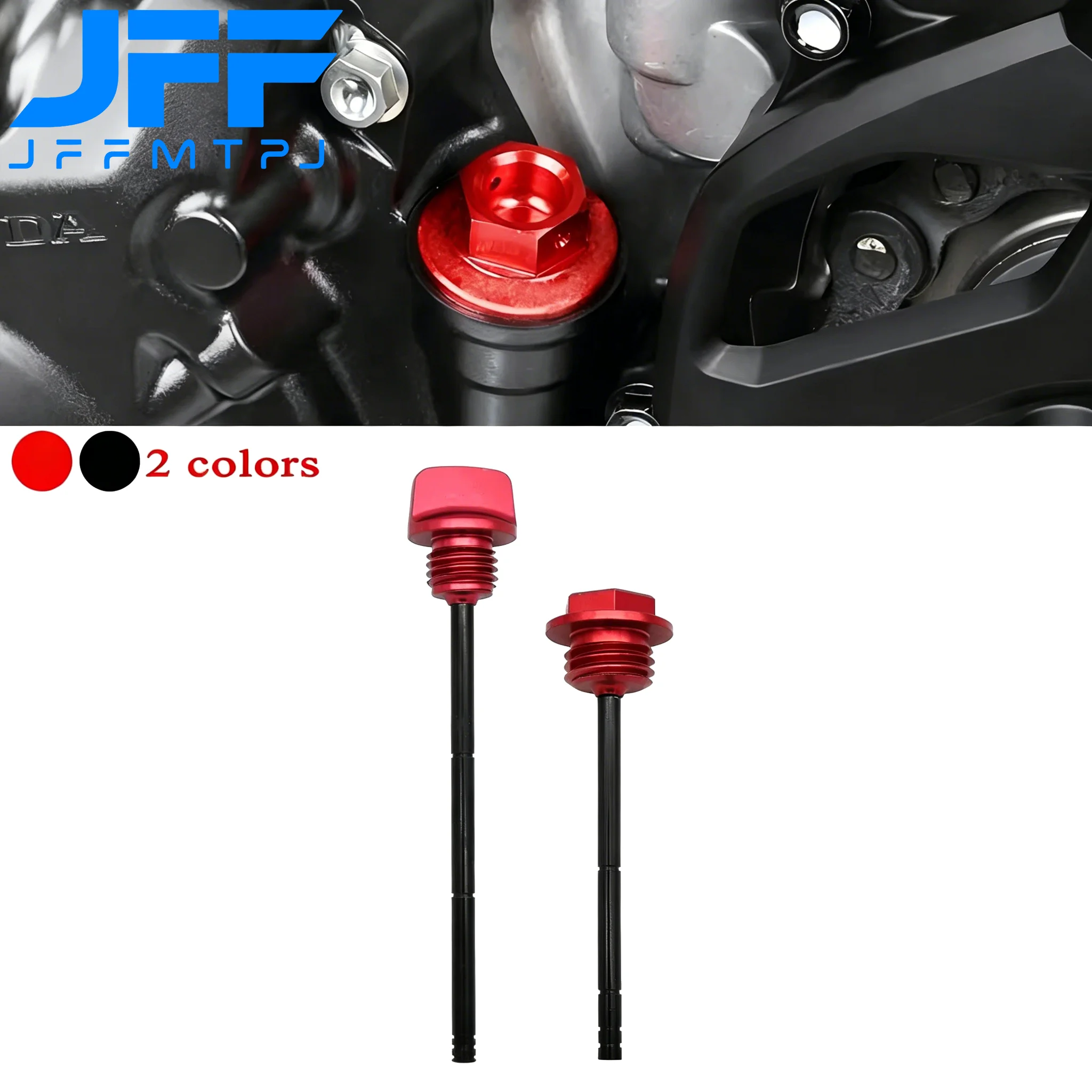 Motorcycle CNC Aluminum Oil Dipstick Gauge Plugs For HONDA CRF250R CRF250X CRF450X CRF 250R 250X 450X 2004-2017 2016 2015 2014