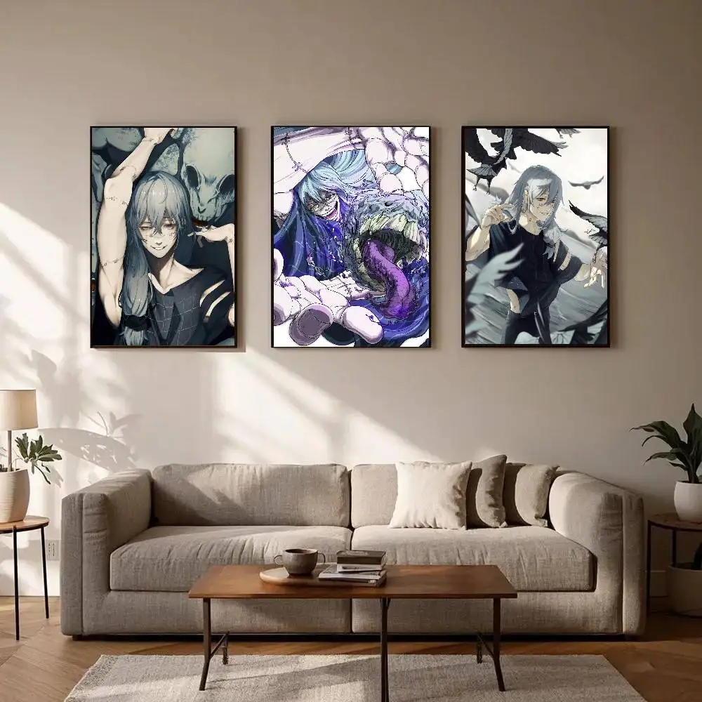 M-mahito Jujutsu Kaisen Anime Poster Art Sticky Wall Waterproof Home Living Room Bedroom Bar Aesthetic Decoration