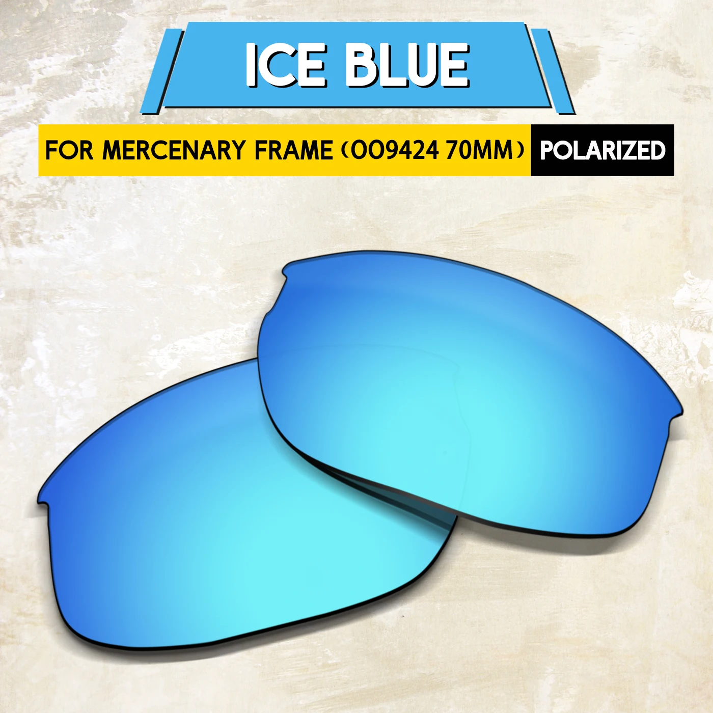 

14+ Colors Replacement Lenses for Oakley Mercenary OO9424 70mm Sunglasses - Impact-Resistant Material