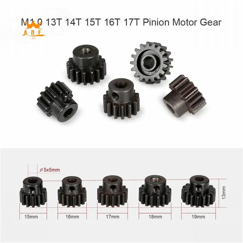 A08E-5Pcs 8195 5 мм M1 13T 14T 15T 16T 17T Шестерня двигателя для Zd Racing 9116/V3 9020-V3 9021-V3 9203 1/8 Запчасти для радиоуправляемых автомобилей