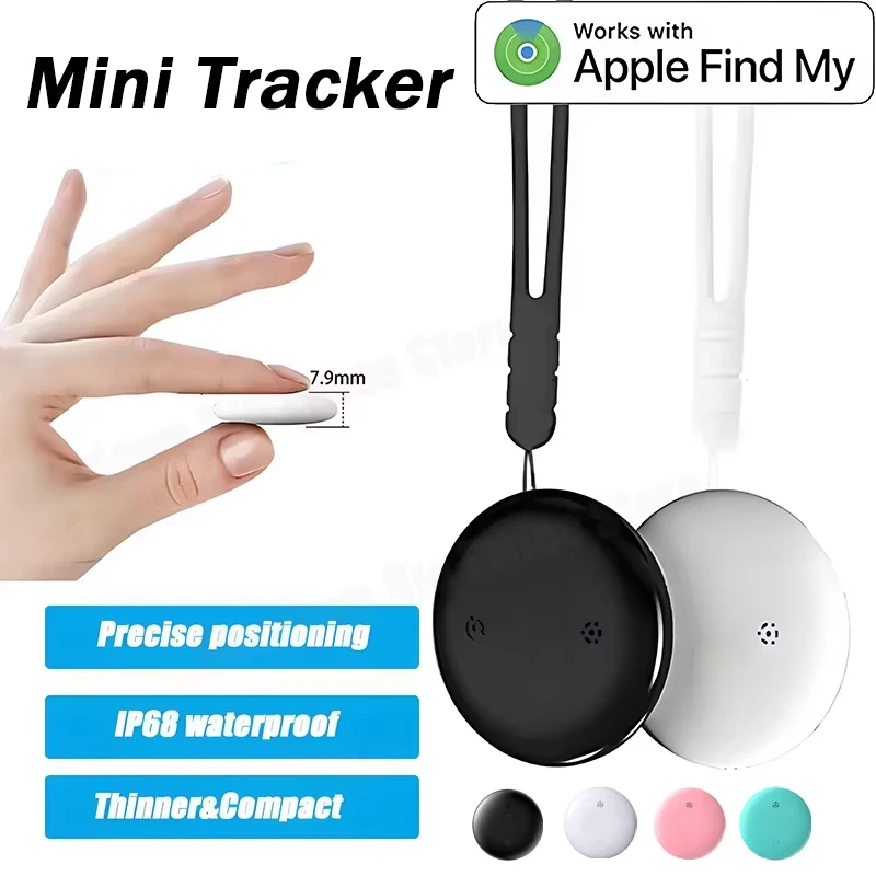 Mini GPS Tracker Air Tag Bluetooth Work With Apple Find My Global Positioning Smart Tracker For Wallet Key Anti-lost Device