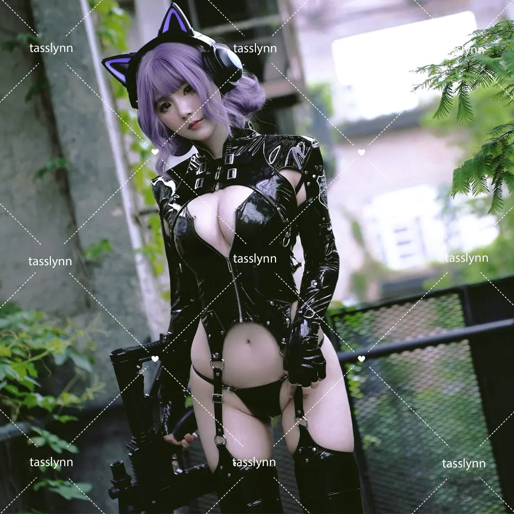 YoRHa 2B بدلة معركة سوداء كوس أنيمي NieR أزياء تنكرية مجموعة جلدية ملابس داخلية مثيرة مثيرة فستان أسود ساخن للنساء