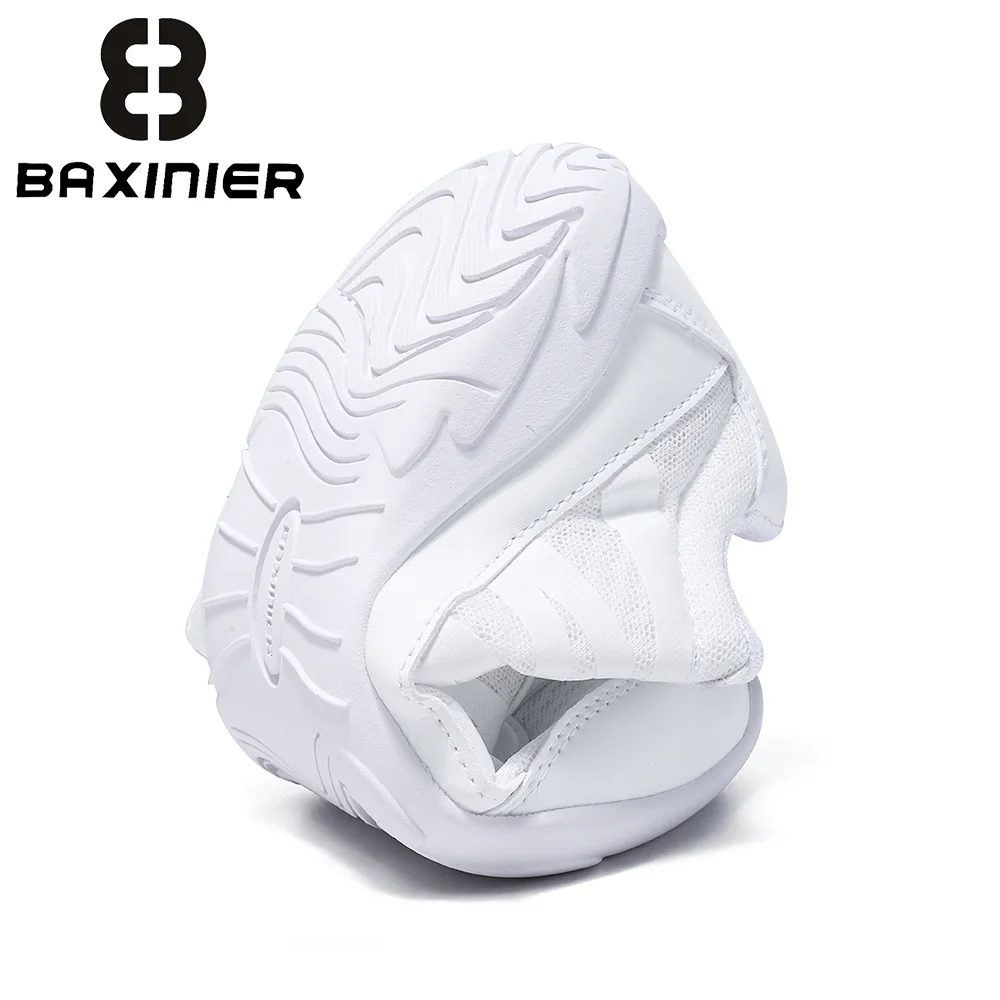 حذاء رياضي أبيض للفتيات من BAXINIER خفيف الوزن للشباب والرقص والتنس وأداء رياضي بمقبض مبطن