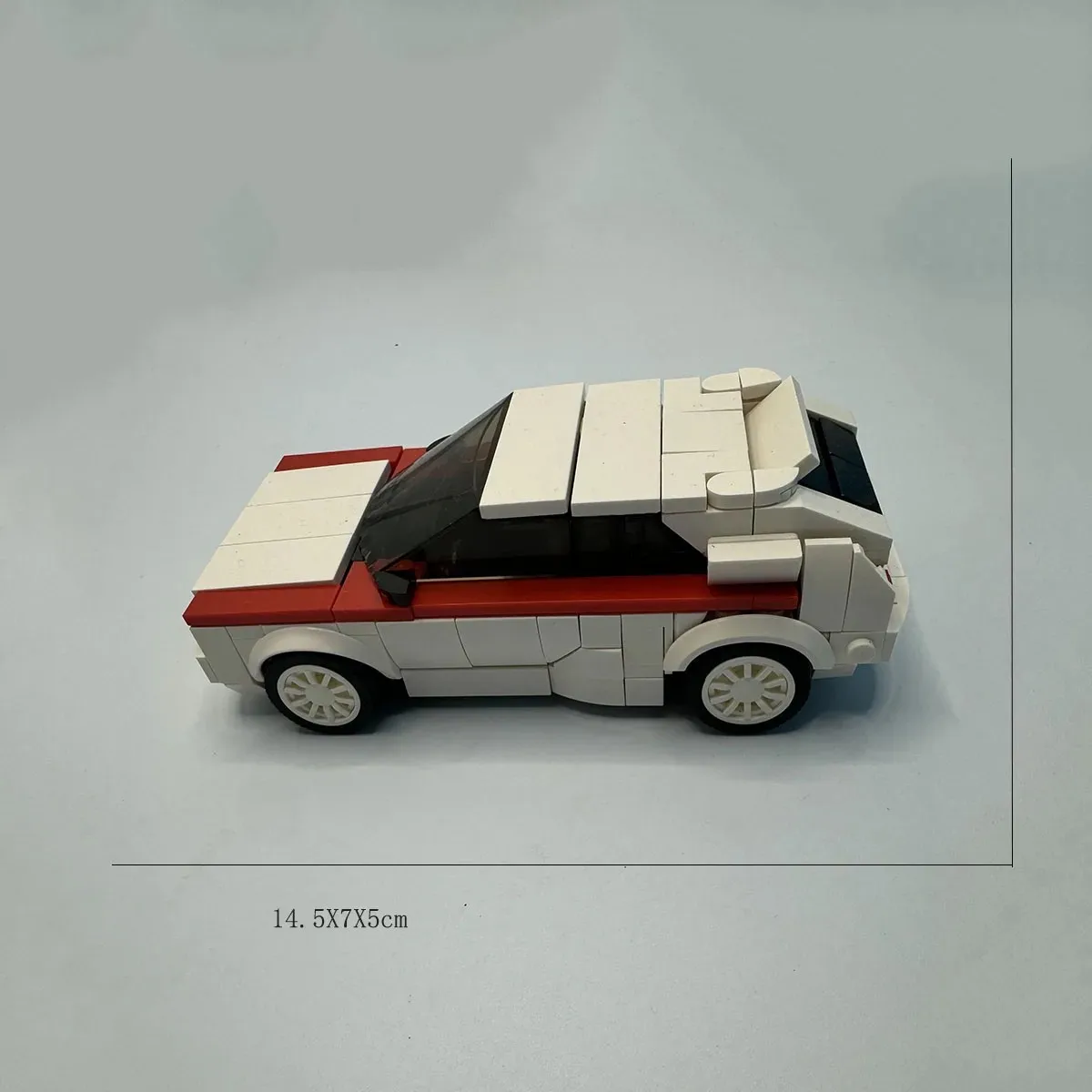 317PCS MOC Lancia Delta HF Integrale Speed ​​Champion Assembly Racing Car Building Blocks Model Toy Brick Children Birthday Gift