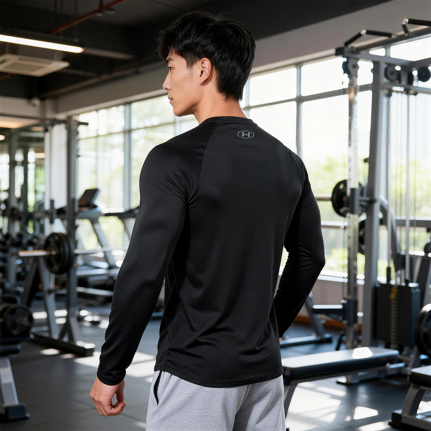 Under Armour Men's Fitness Long-Sleeved T-Shirt Quick-Drying, Breathable and Comfortable Running Training Sportswear 1328496-001