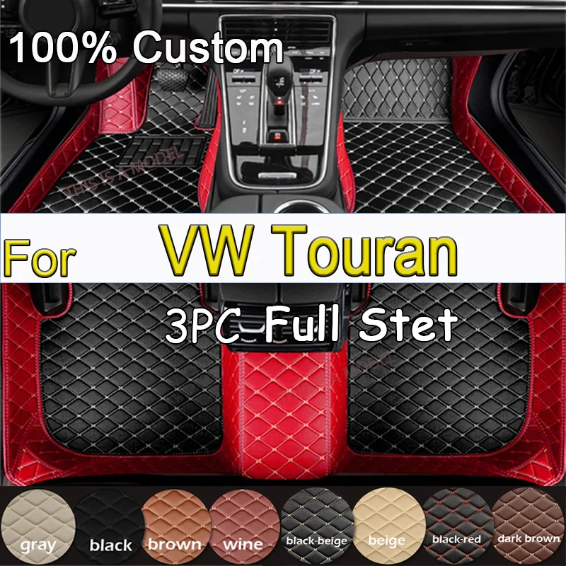 

Car Floor Mats For VW Touran 2008-2015 DropShipping Center Auto Interior Accessories 100% Fit Leather Carpets Rugs Foot Pads