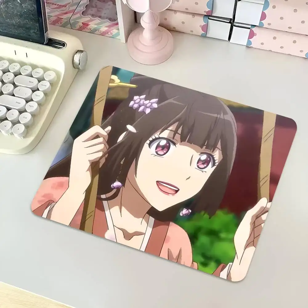 Chinese Anime Psychic Princess Mousepad Small LockEdge Mouse Pad For Gamers Computer Desk Pad Rectangular Anti-slip Rubber
