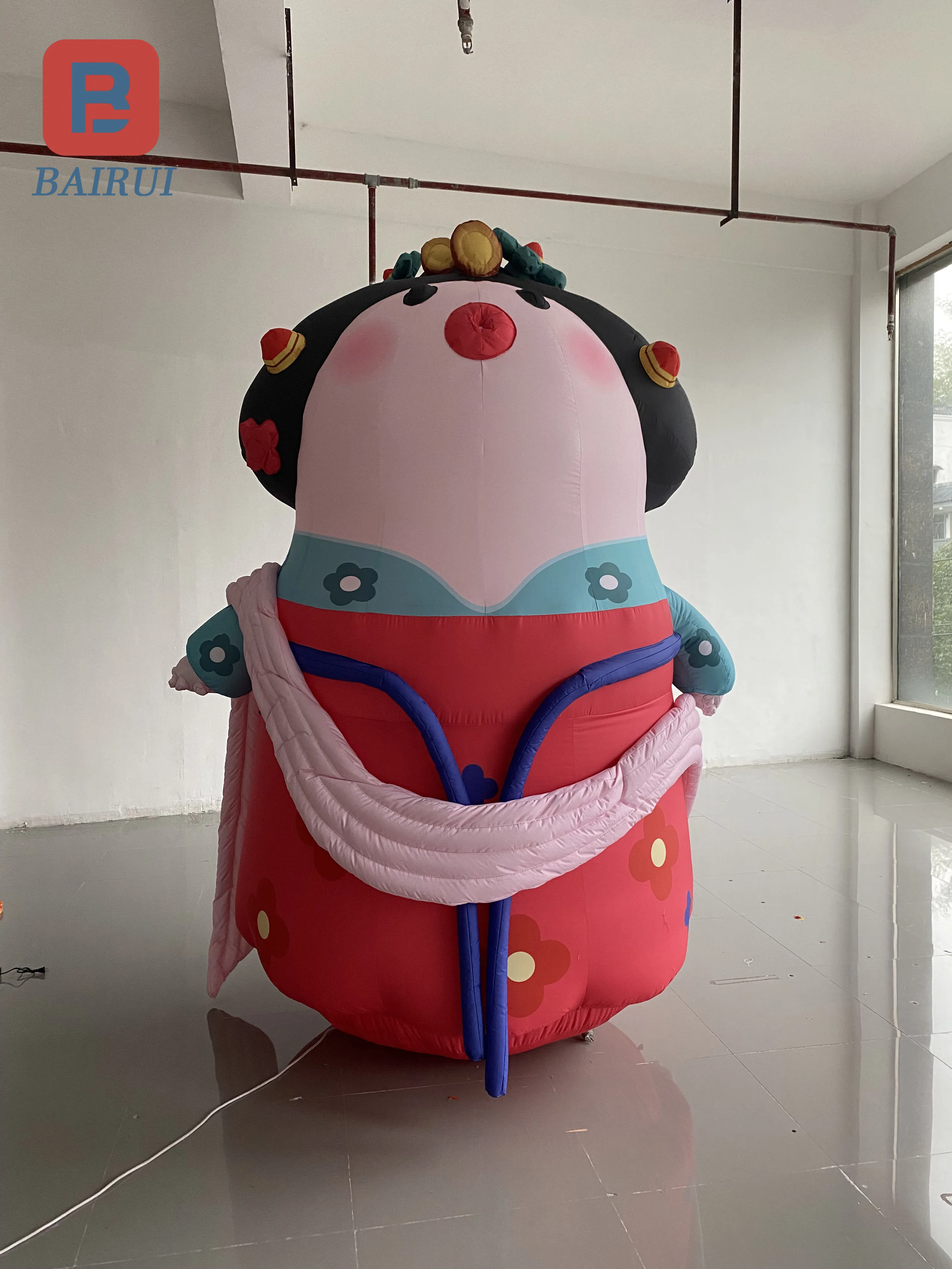 Inflatable New Year cartoon Hanfu Tang Feng Doll Girl doll Chinese style custom model