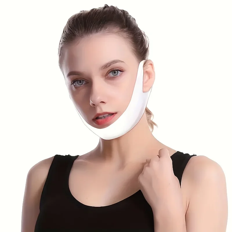 5PCS V Face Lifting Strap, Reusable Chin Tightening Mask for Double Chin, Jawline Trainer Facial Exercise Tool