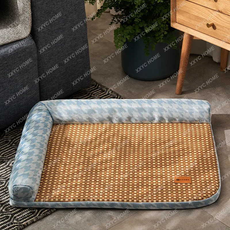 Kennel Summer Four Seasons Universal Removable and Washable Summer Mat Small and Medium Dog Bed Cat Nest mat cat house mat