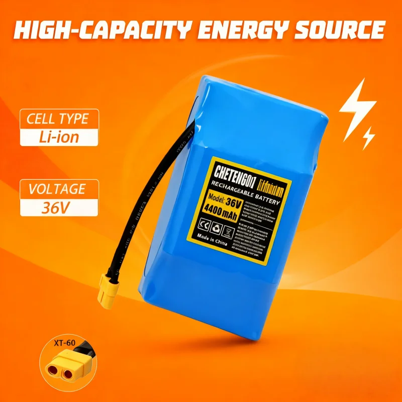 

CHETERDOLI 36V 6800mAh 10S2P Li-ion Battery Pack Replacement for Hoverboard Self Balancing Scooter Unicycle, with BMS