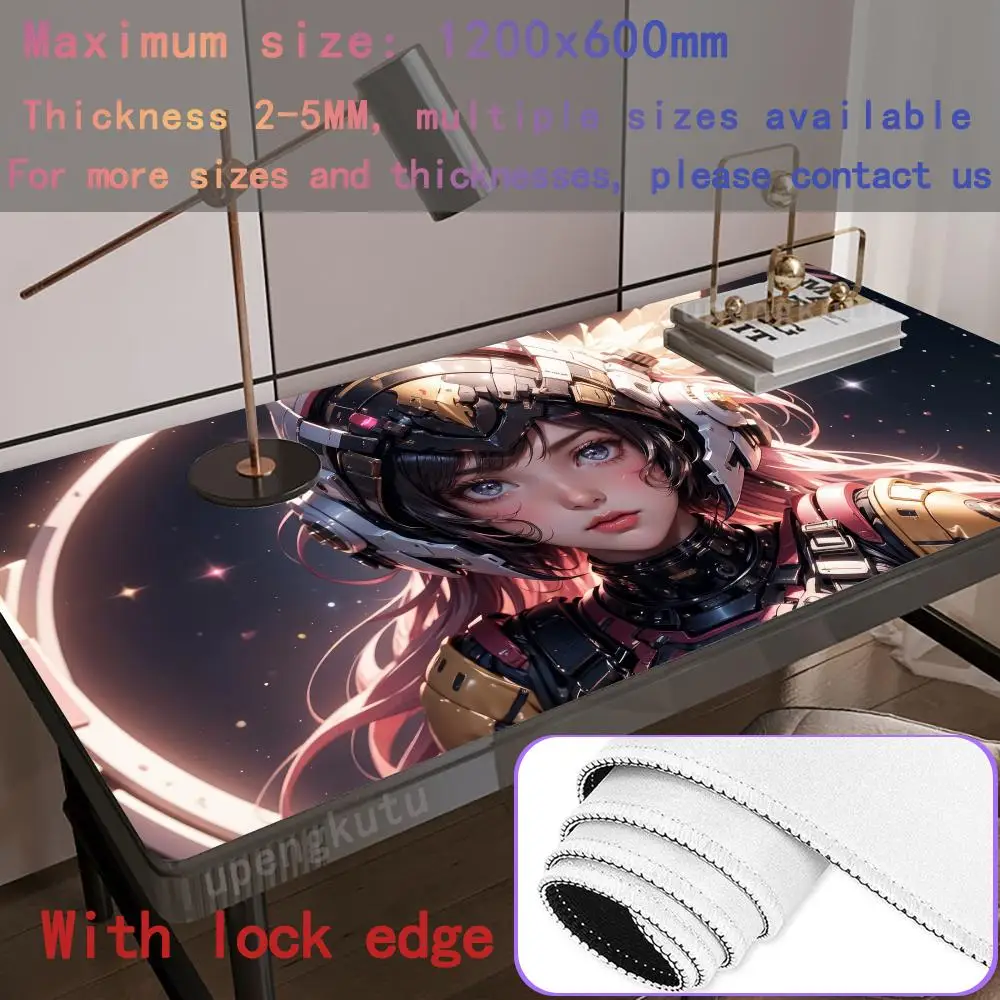 

Esports Gifts for girls Mouse Pink art Popular desk Cute_Anime_girl Office gadgets Pad Non-Slip Rubber Edge locking XXXL1200x600