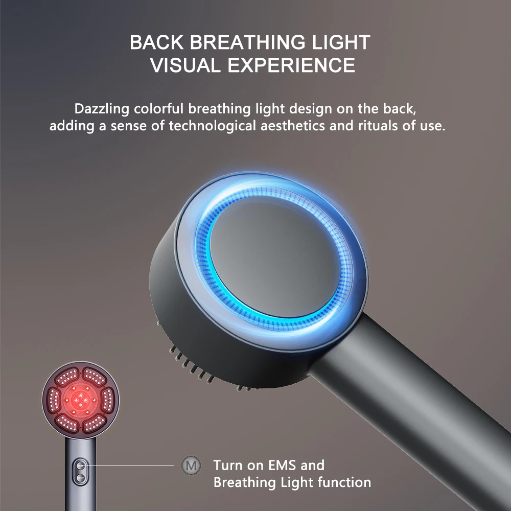 OEM Scalp Massager Comb Electric Head Massage Brush Hair Growth Oil Applicator Comb