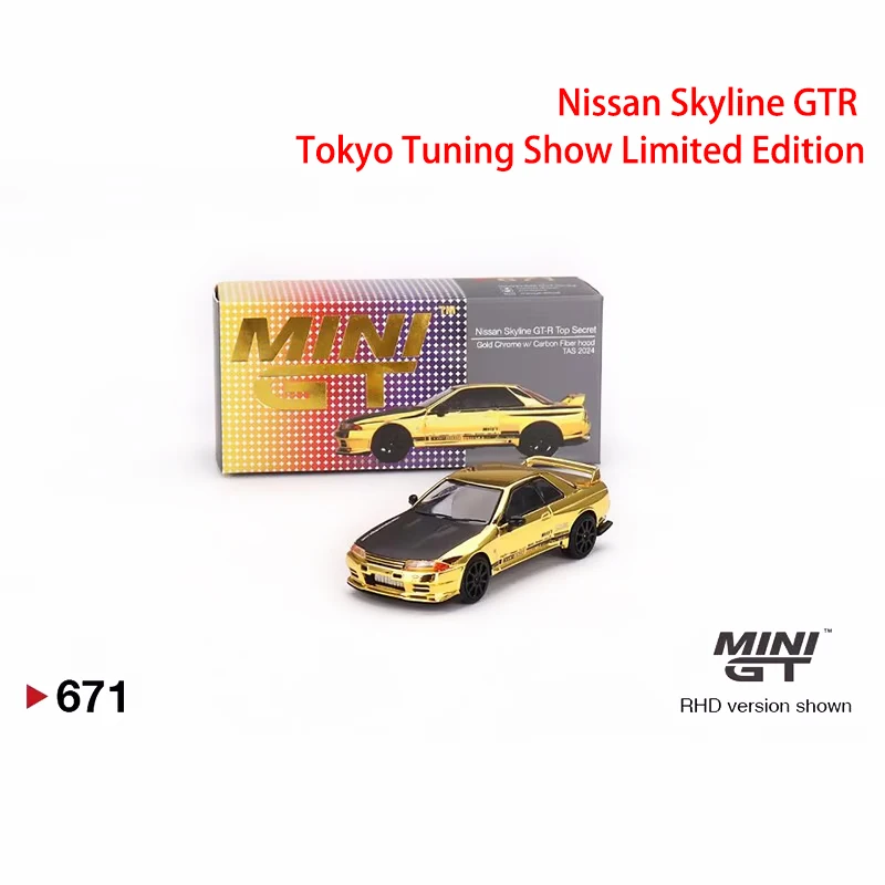 

MINIGT 1:64 Nissan Skyline GTR R32 R34 Tokyo Tuning Show Limited Edition Alloy Diecast Car Model Toy Collection Christmas Gift