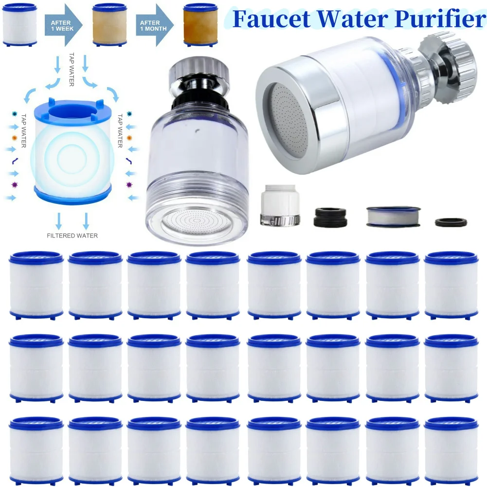 

Вращающийся на 360 градусов фильтр-аэратор для смесителя с PP-хлопковой фильтрацией для очистки воды на кухне и в ванной