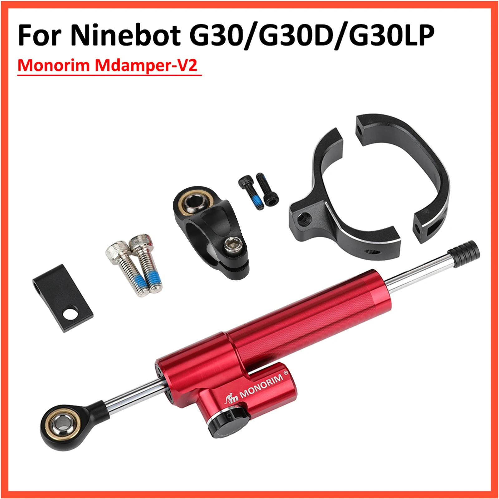 

Monorim Directional Damper for Ninebot Max G30 G30D G30L G30LP Steering Shock Absorber Fixed Direction Stabilize Parts