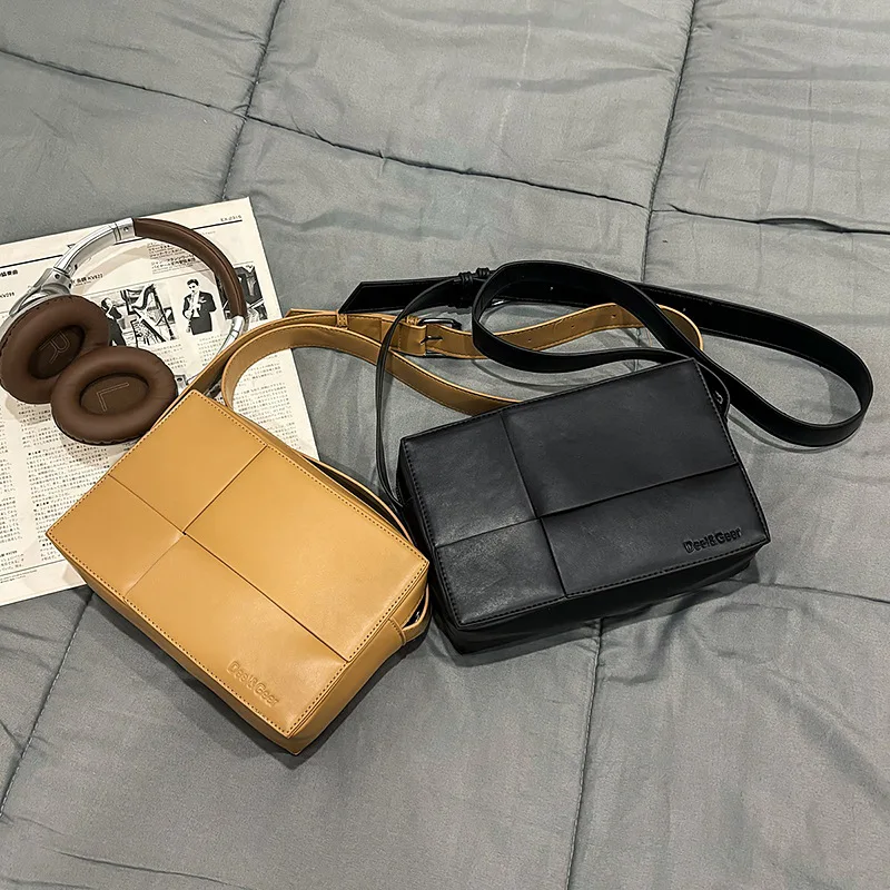 

Fashion Crossbody Square Bag Women Men 2025 Pu Leather Small Shoulder Messenger Bags for Phone Students Unisex Cross Handbags