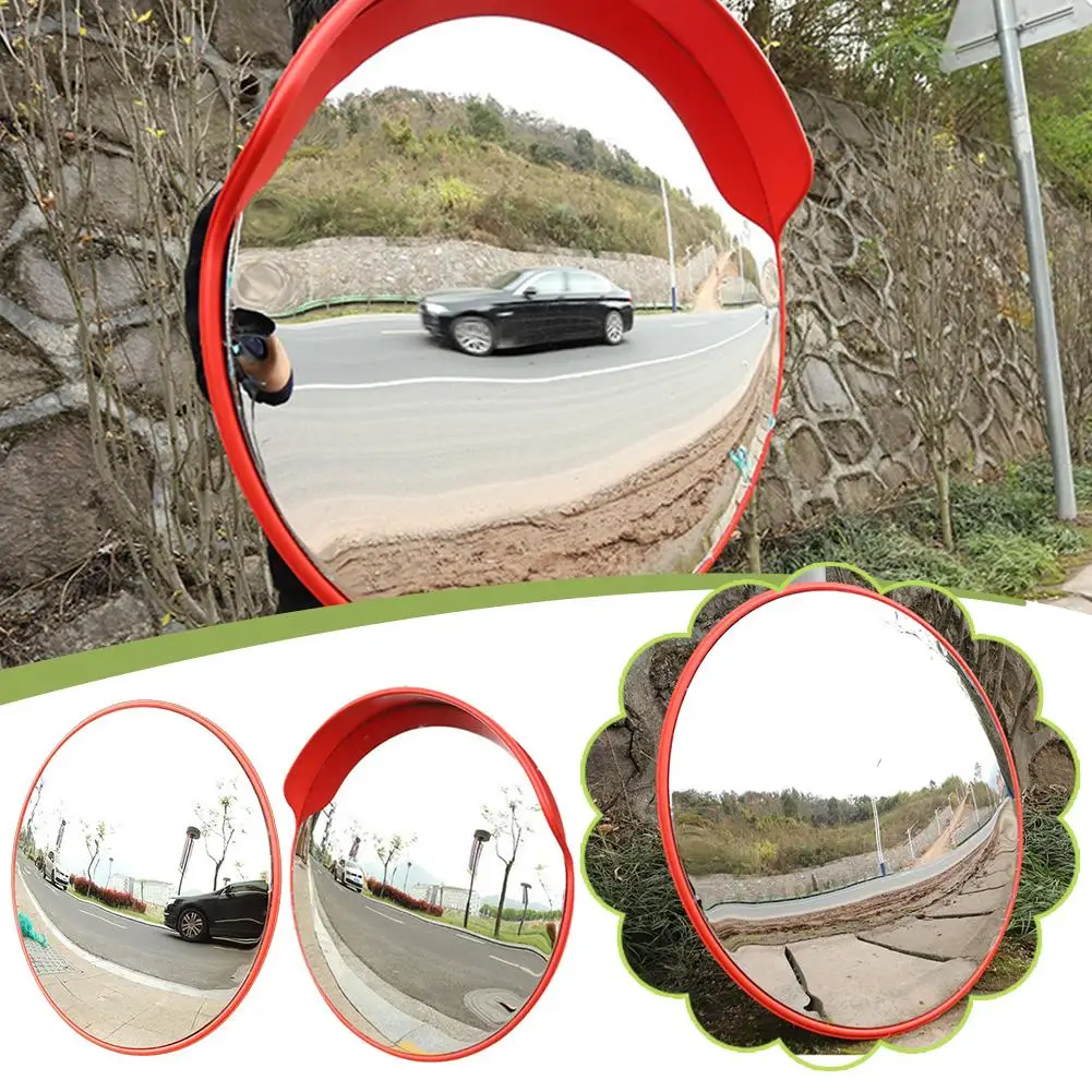 Specchio convesso professionale Sicurezza Traffico Vialetto Angolo di sicurezza Specchio convesso interno Curvo Angolo interno curvo Ampio Z9H3