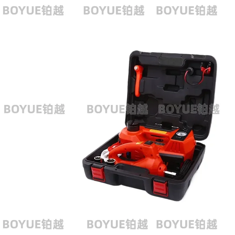12V Electric Car Jack Kit with Impact Wrench Portable Auto Lifting Tool Set for Vehicle Tire Change Repair Emergency Roadside