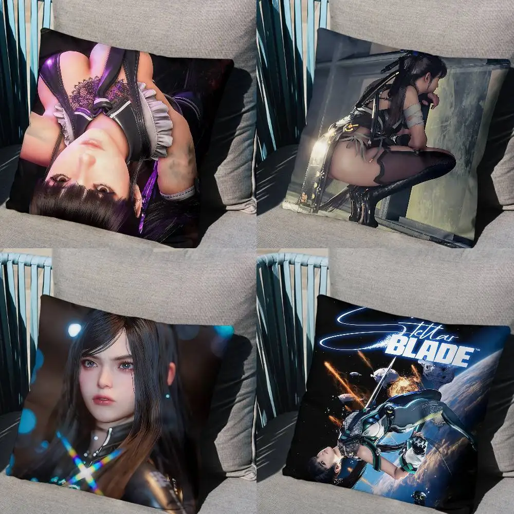 

game Raven Stellar Blade Eve pillow cover living room sofa cushion cover bedroom room bed pillow cover home decoration