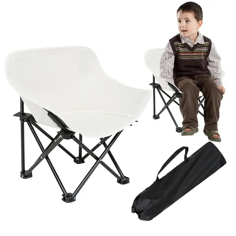 Pequeña silla plegable para exteriores para niños, silla de césped con respaldo, silla de pesca, silla compacta portátil para acampar al aire libre,