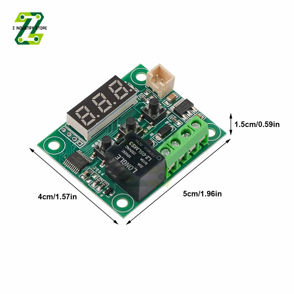 W1209 Temperature Controller Relay Module DC 5V Digital Thermostat Temperature Control Thermostat Switch Plate -50-100 C