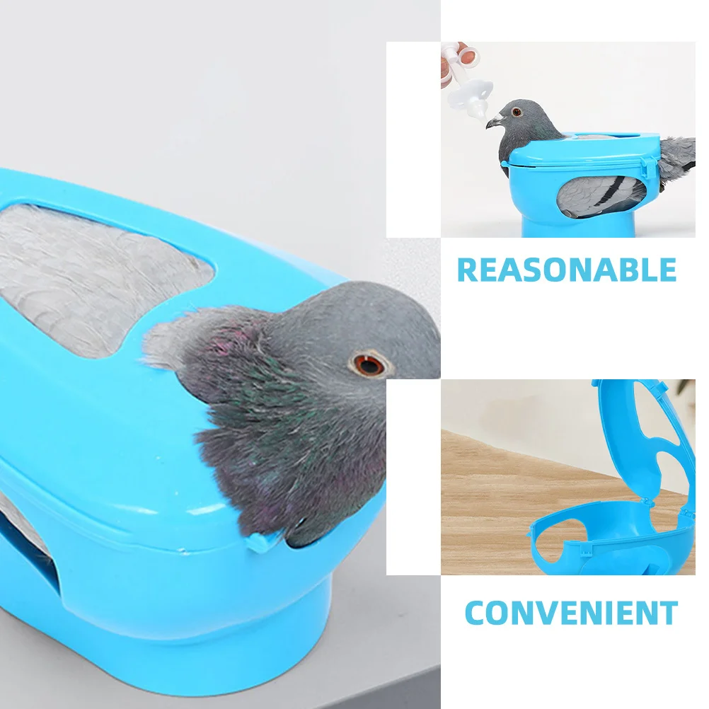 2pcs Injection Holder Plastic Racing Fixed Pigeon Hollow Design Durable Bird Injection Stand Easy Install Reusable Bird Holder