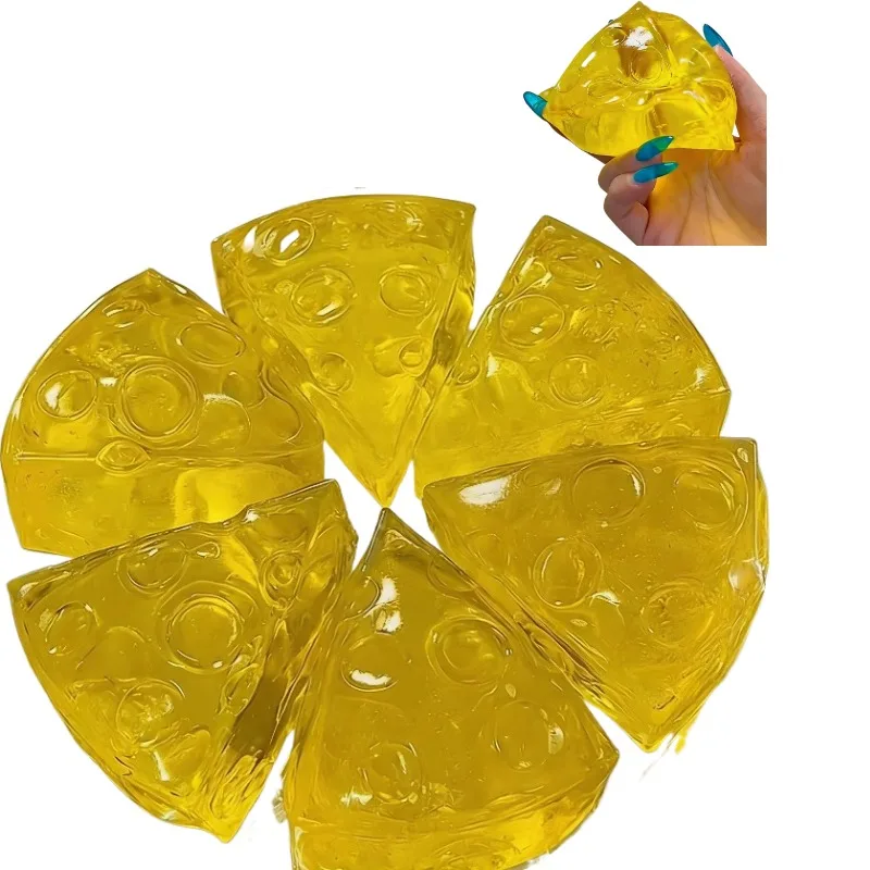 Langsam Zurückfederndes Käse-Squishy-Spielzeug, Honig-Finger-Quetsch-Sensorik-Fidget-Spielzeug, Tragbares Stressabbau- und Entspannungsspielzeug für den täglichen Gebrauch