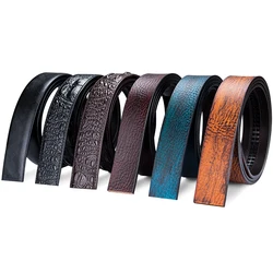 3.5cm width Cowhide Belt Strap Leather Belt Straps No Buckle Genuine Leather Belts Automatic Buckle Belt For Men Wholesale Hot