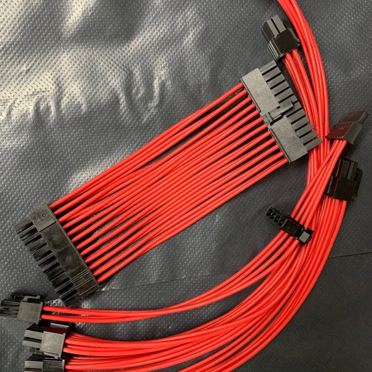 Soft Silicone Embossed Custom Cable for T1 Chassis, SFX Power Module Special Replacement Wiring Cord