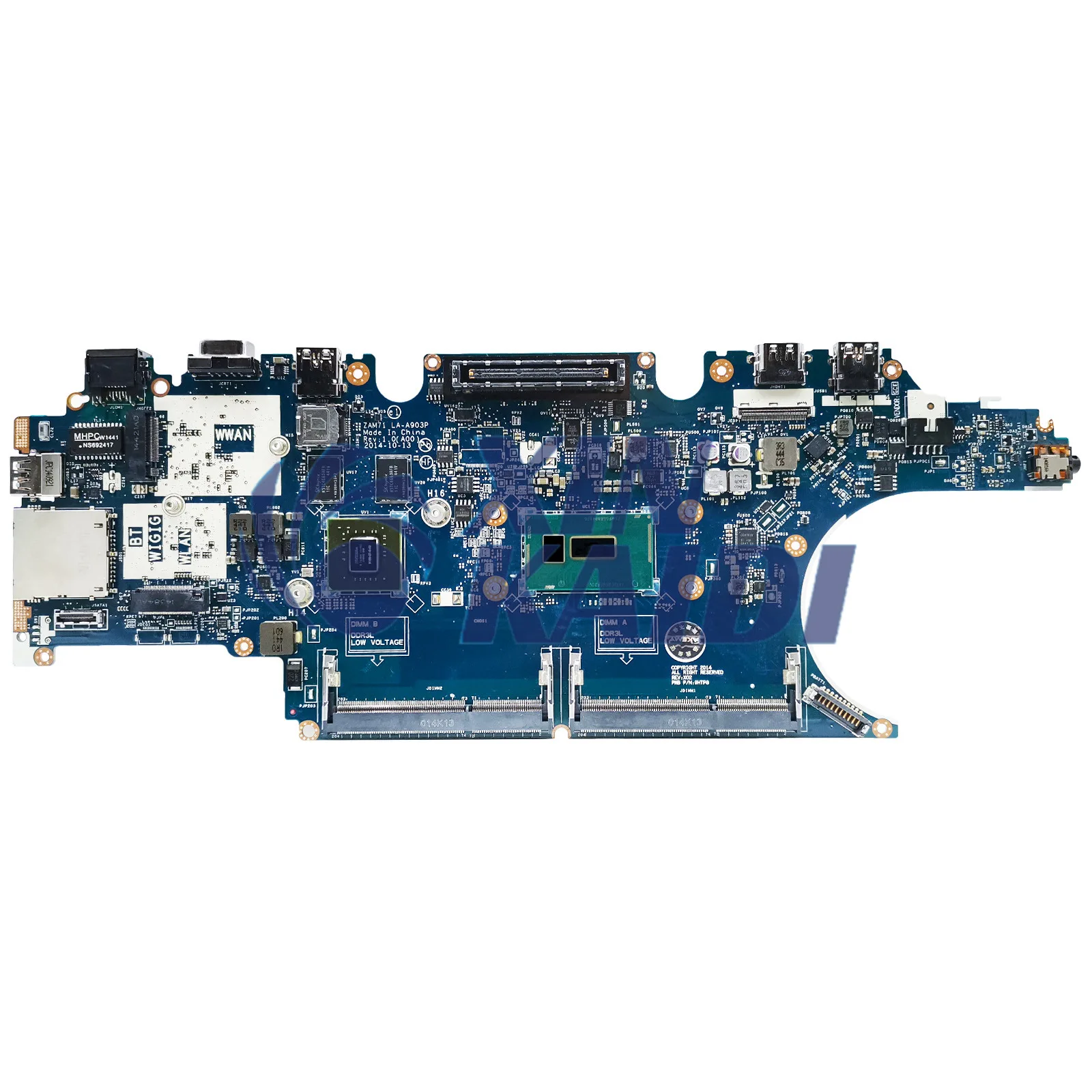 Laptop Mainboard For DELL Latitude E5450 5450 0RH5P 017FG2 LA-A903P Notebook Motherboard i5 i7 5th Gen CPU 830 840M V2G DDR3