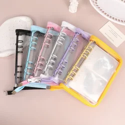 A5 A6 Glitter Zipper Binder Photo Card Collection Book Postcard Organizer Diary Notebook School Stationery