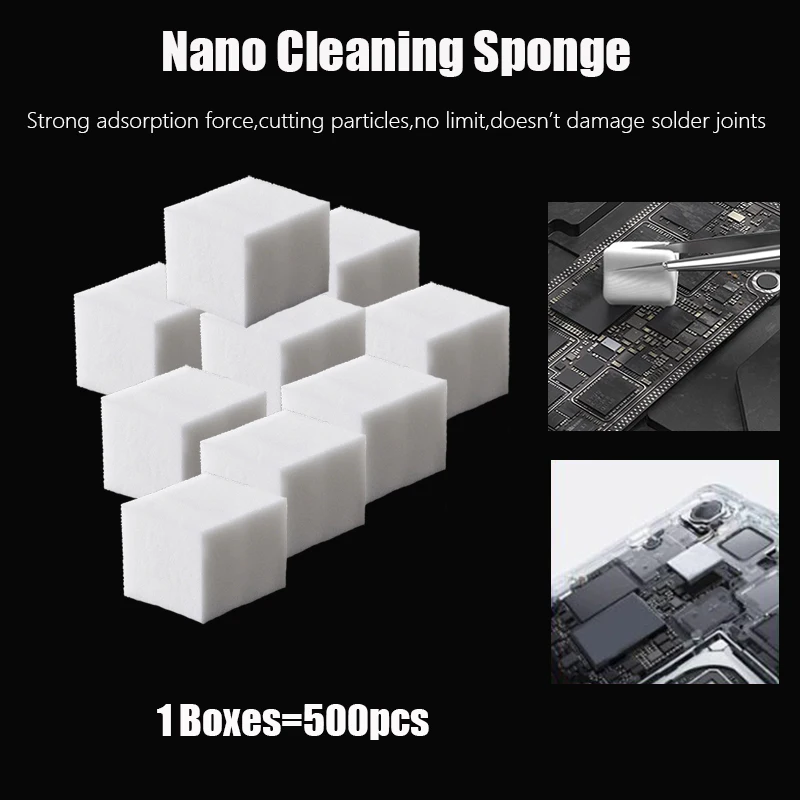 1 Box Nano Cleaning Sponge Ball for Phone Tablet Repair High Adsorption Chip & PCB Boards Lint-Free No Residue Cleaner Tool