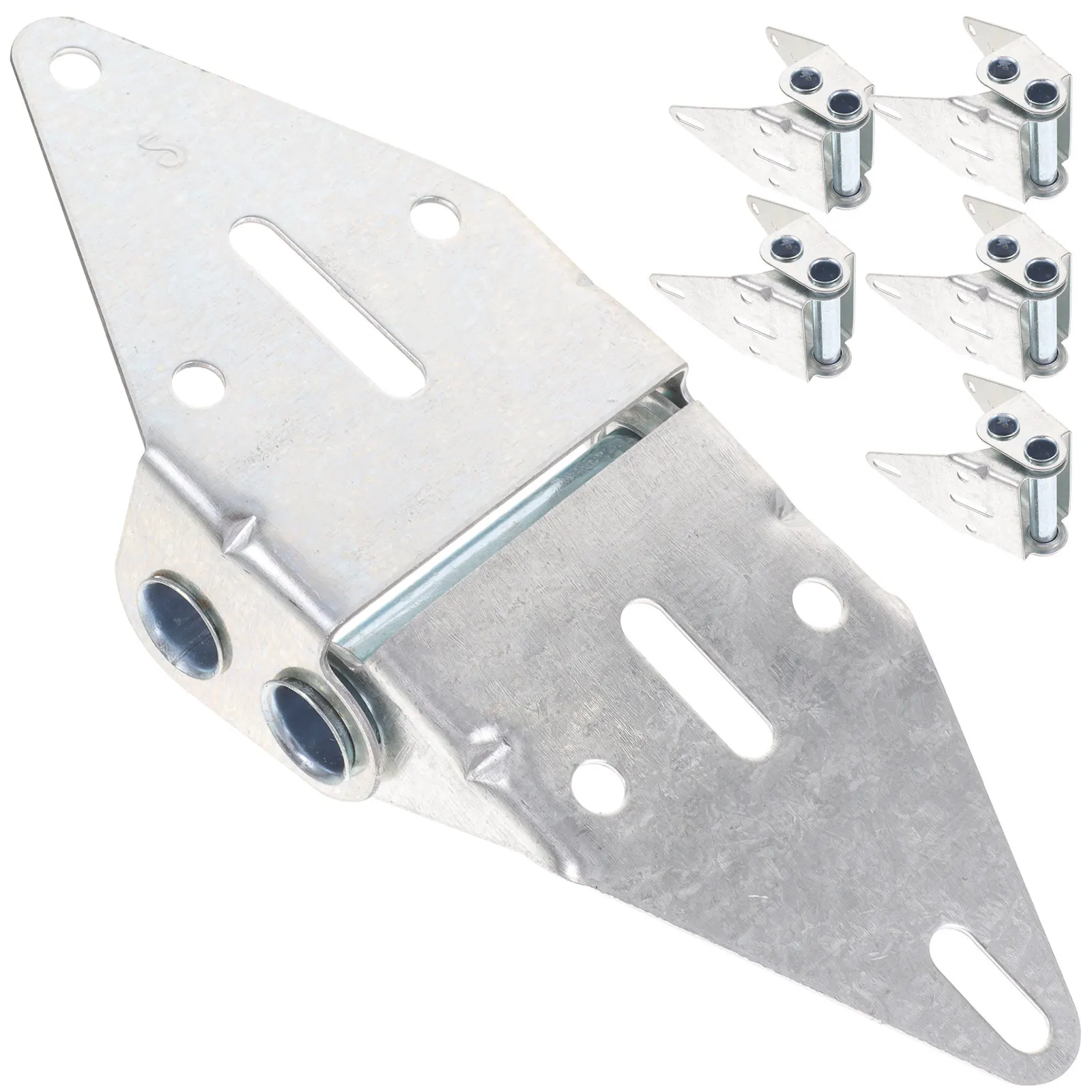 6pcs Garage Door Hinges Heavy Duty Iron Replacement For Residential Commercial Sectional Doors Rust Resistant Durable Hinge