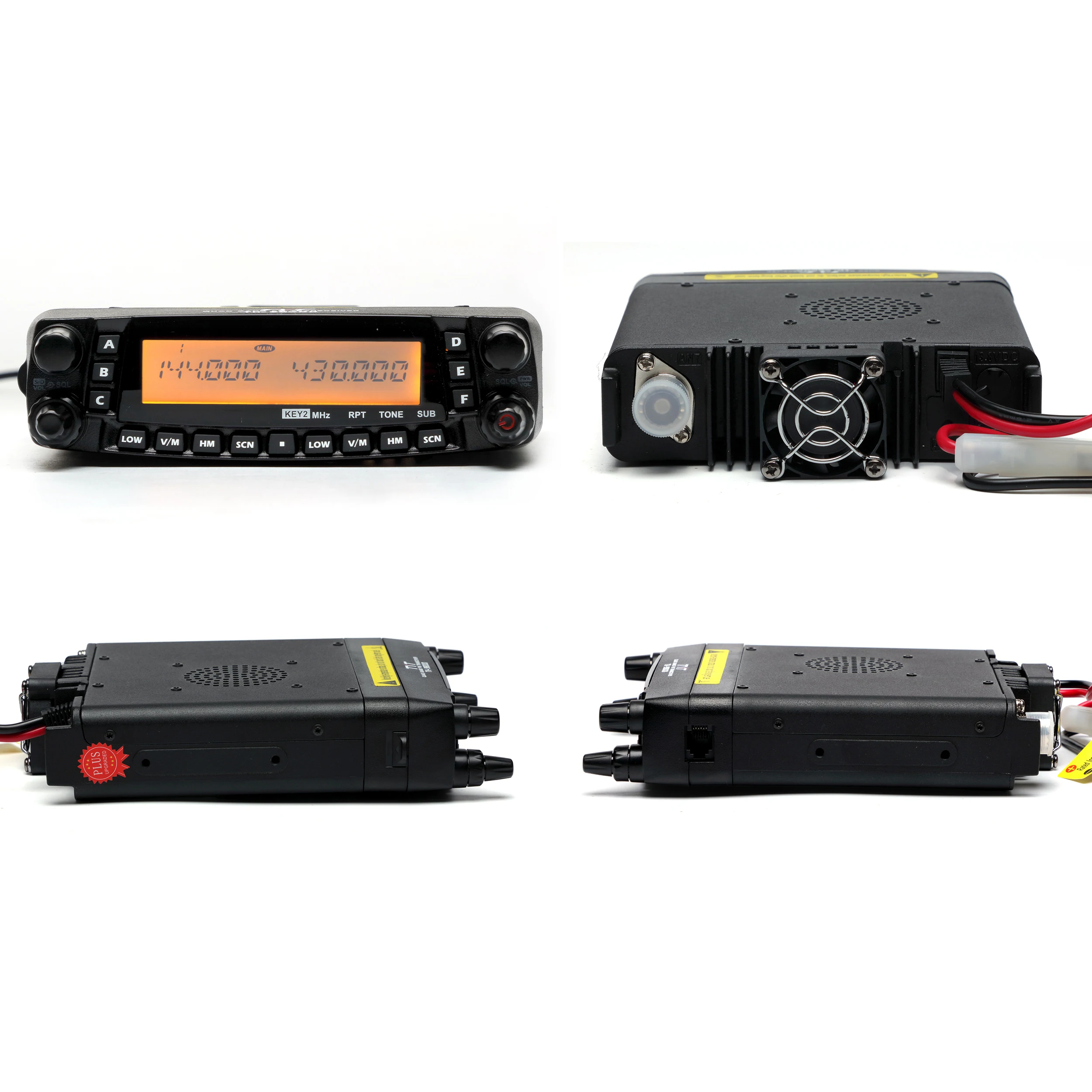 TYT TH-9800 PLUS Mobile Car Radio 50W Quad Band Mobile Transceiver 26-33(10M)/47-54(6M)/136-174(2M)/400-480(70CM) MHz