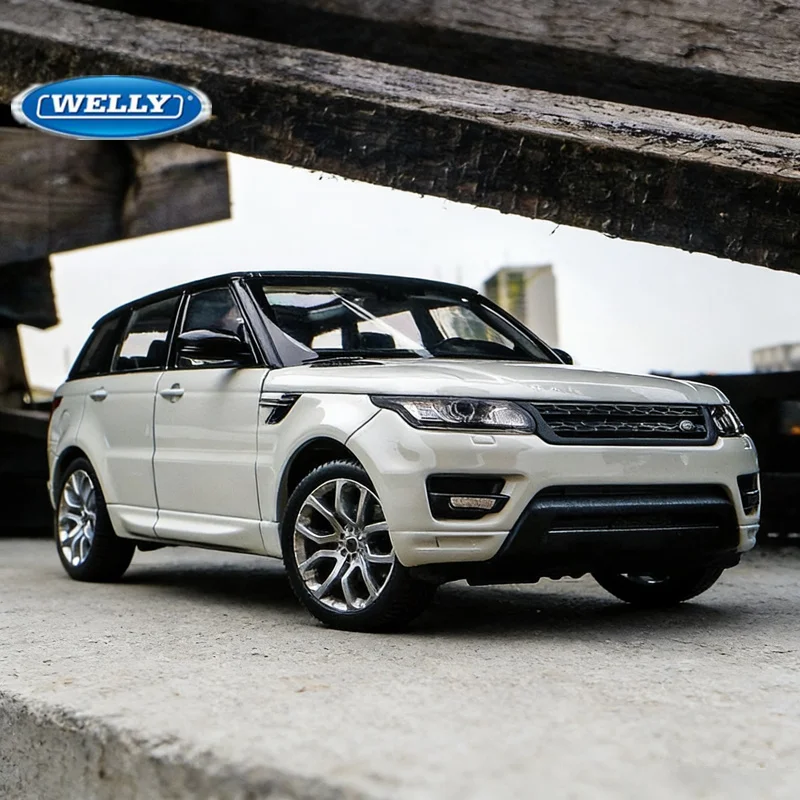 

Модель внедорожника WELLY 1:24 Land Range Rover Sport, литая под давлением, из металла, высокая детализация, подарок для детей