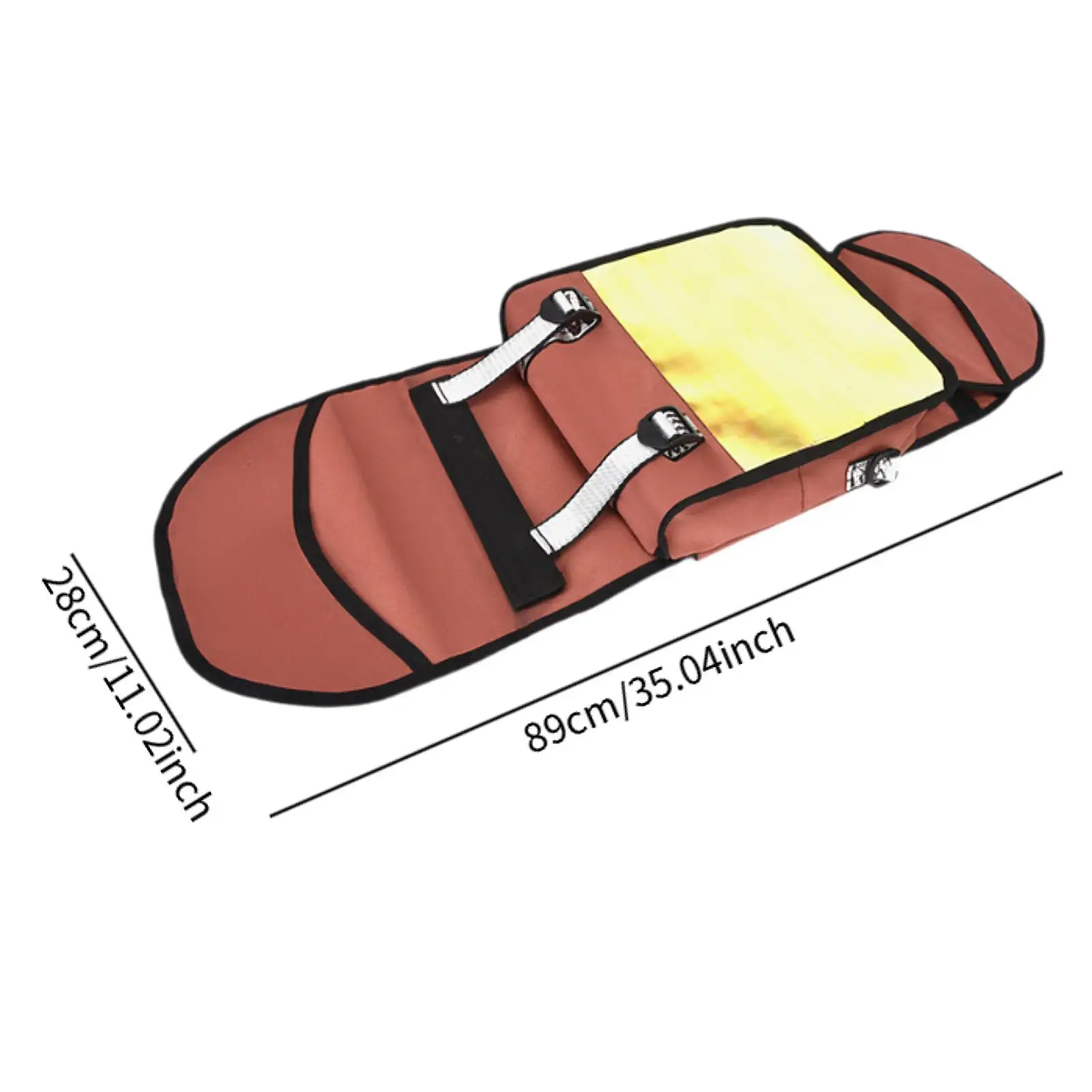 حقيبة ظهر لوح التزلج حقيبة تخزين Longboard أشرطة قابلة للتعديل محمولة مقاومة للماء