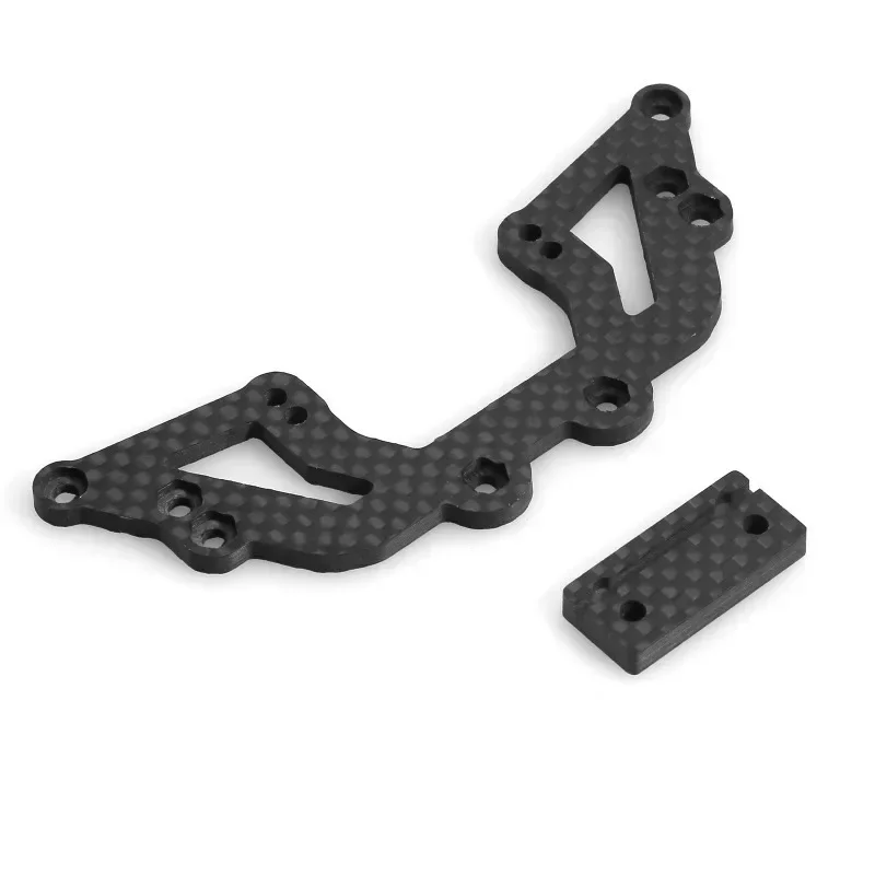 Soporte de montaje de dirección de placa de segundo piso de fibra de carbono LY29 para Tamiya XV01 1/10 RC, piezas de mejora de coche, accesorios