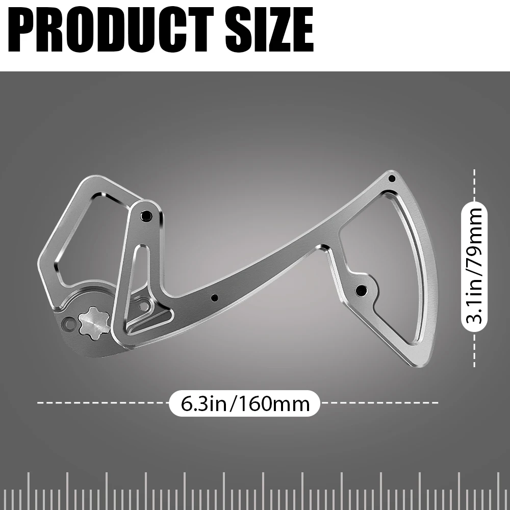 Bike Rear Derailleur Aluminum Pulley Wheels,Bicycle FOR Garbaruk SHIMANO 12-Speed,XT XTR SLX M6100 7100 8100 9100 Oversized Cage
