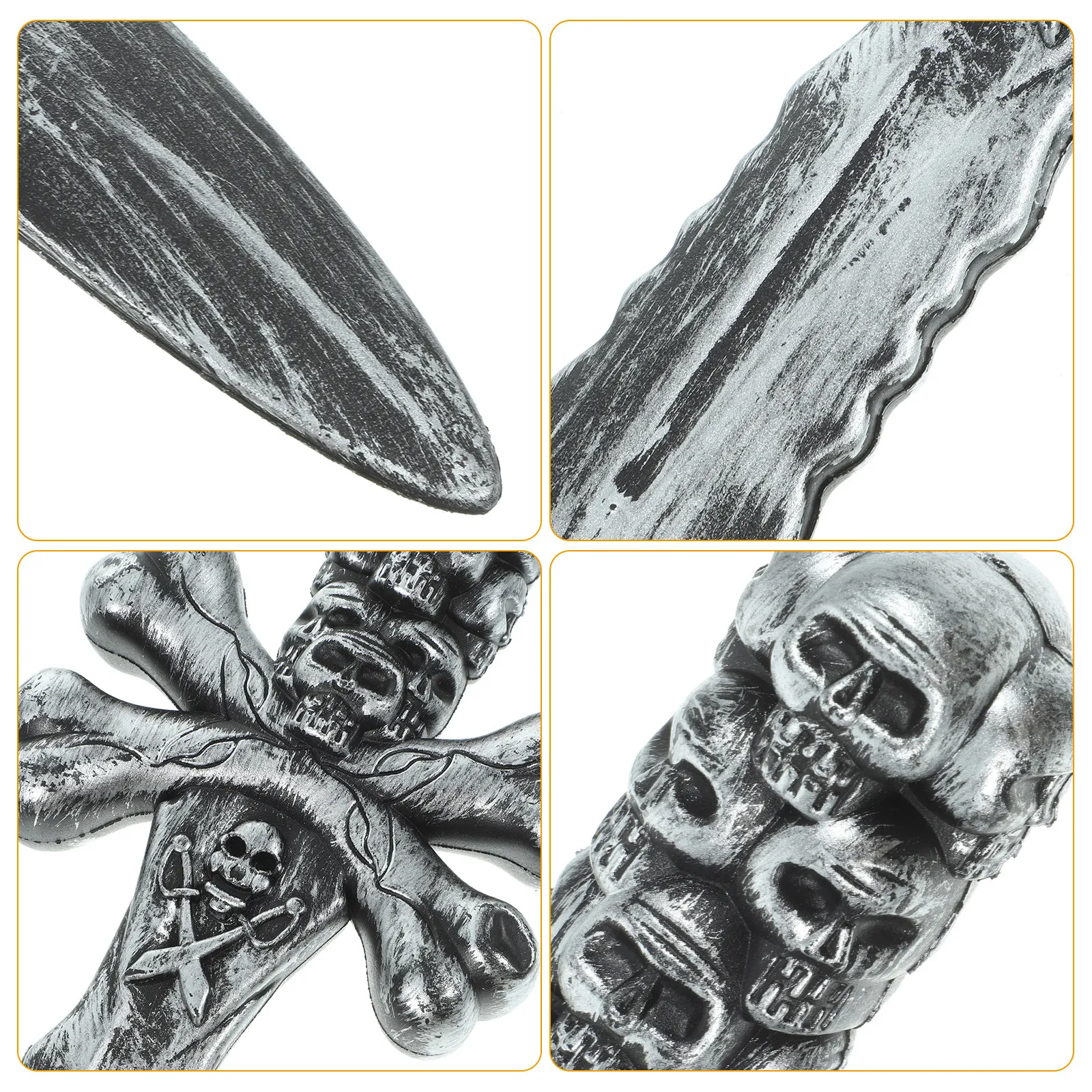 

2 шт. пиратских мечей-реквизита, легко держать в руках, устойчивые к повреждениям, идеально подходят для пиратских тематических вечеринок, фестивалей, костюмированных игр, тренировок.