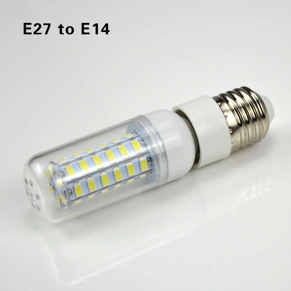 Portalámparas LED E27, E14, GU10, G9, E12, B22, convertidor de CA 110V-220V, adaptador de enchufe, portalámparas para bombilla LED de maíz