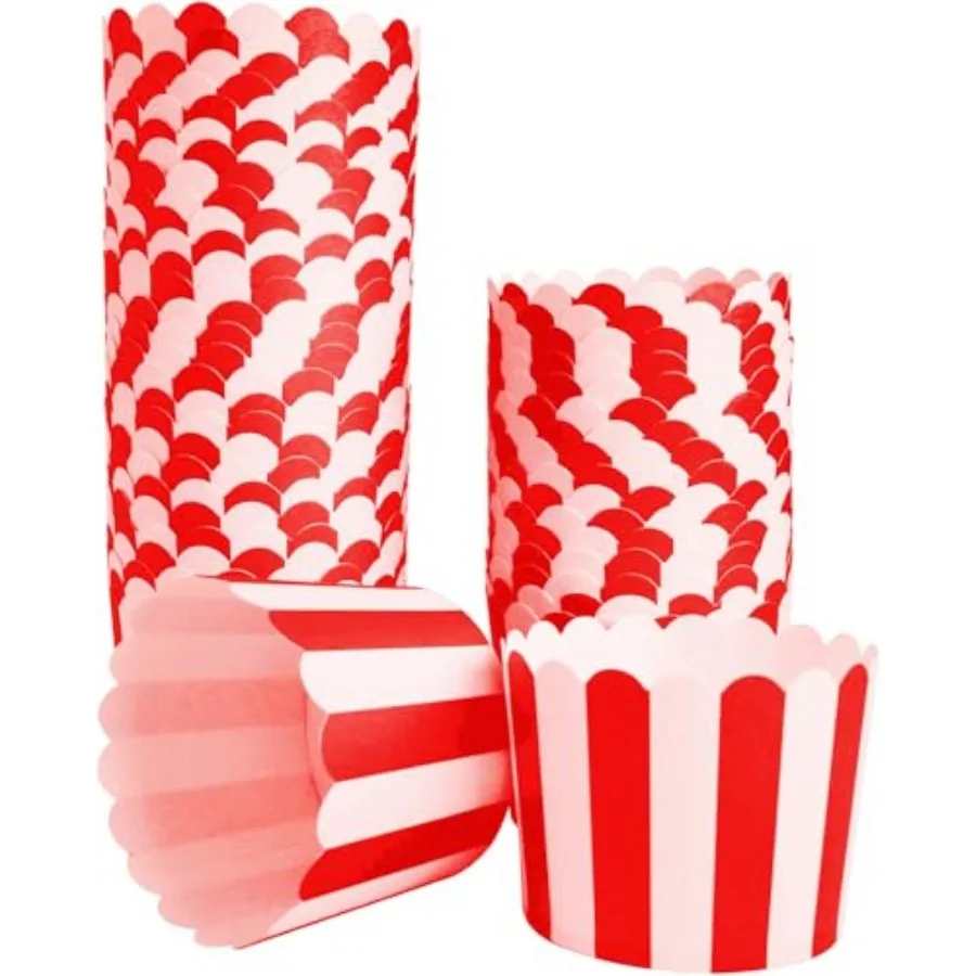 Pack Muffin Cups Baking Paper Cup Cupcake Muffins Liners Stripes Baking Cups, Bottom Dia 2.3 Inch